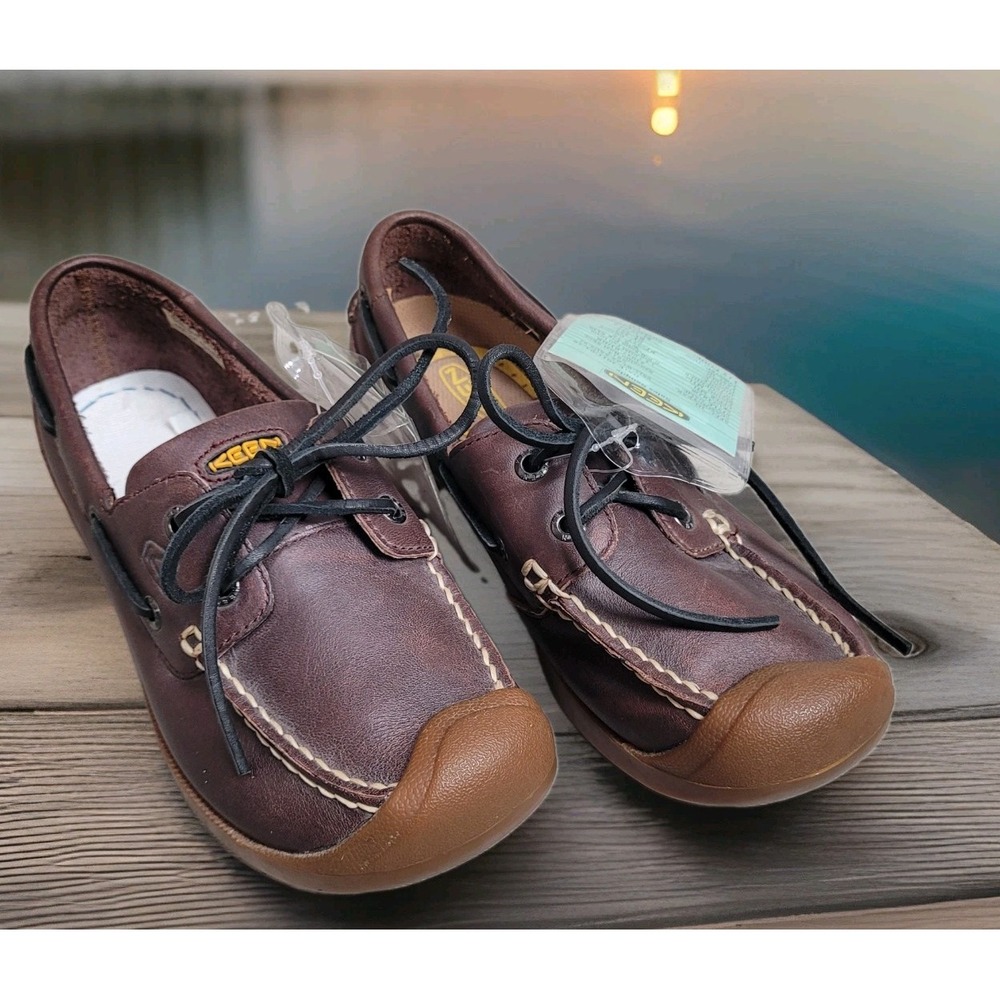 💙NWT KEEN Sausalito Boat Shoe Women 7 Leather Deadstock 2011 Prototype *c-video
